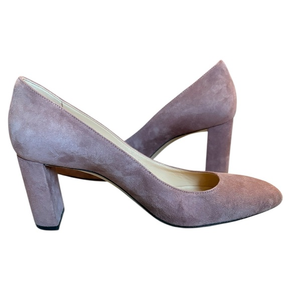 M. Gemi The Lustro Mauve Suede Block Heel Pumps | Italian Leather | EU 39.5 - Picture 7 of 10